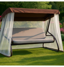 Садовые качели ПИК Лючия (бежевый прямой), 2115х1543х1600 мм