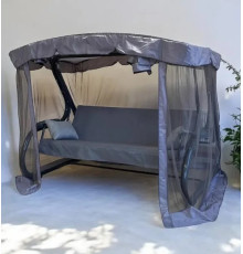 Садовые качели Мобеком Секвойя (серый), 2300x1430x1600 мм